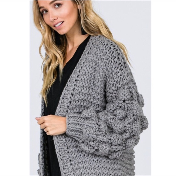 Hand Made Pom Pom Sweater - Picture 3 of 5